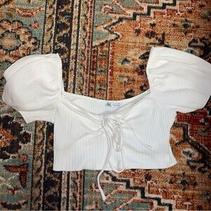 White Zara Top